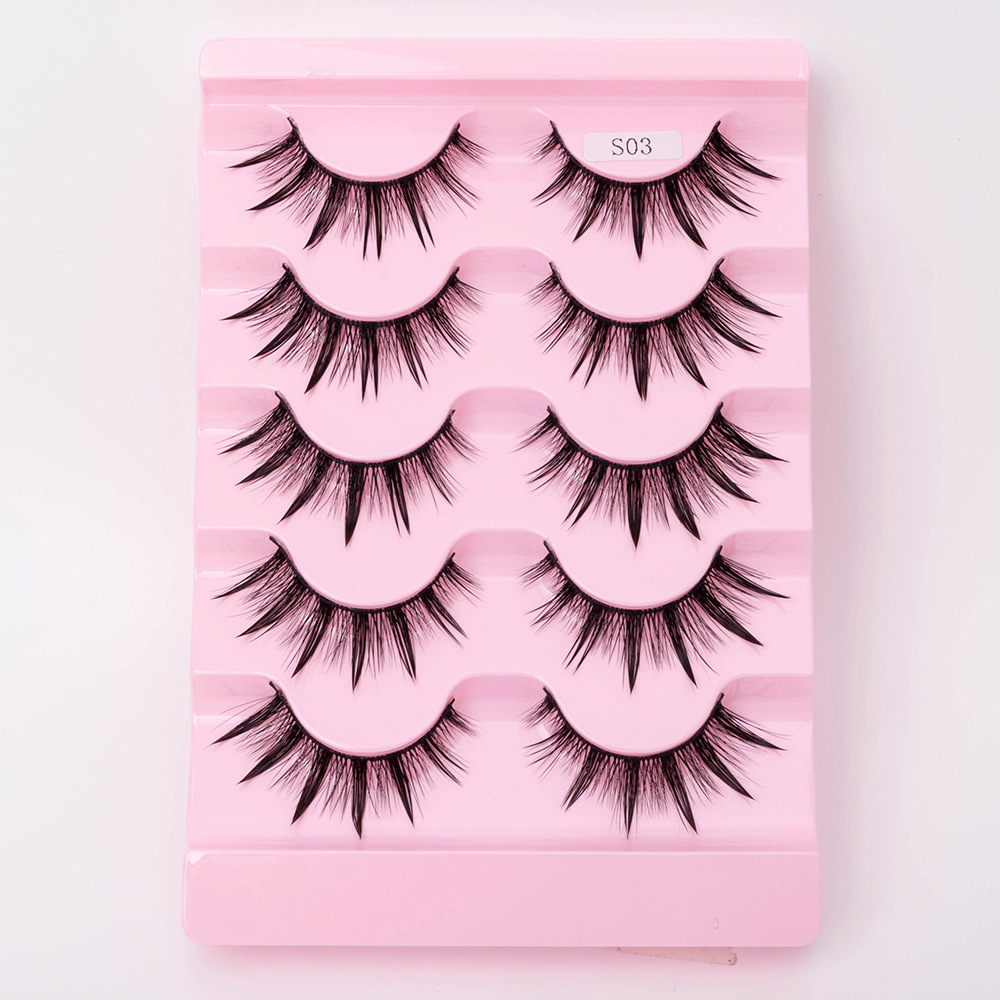 Natural 3D Dramatic Fairy Clusters Manga Lashes Fake Eyelashes S03 - Shop at LoveMi