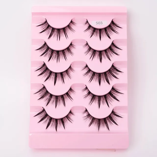 Natural 3D Dramatic Fairy Clusters Manga Lashes Fake Eyelashes S03 - Shop at LoveMi