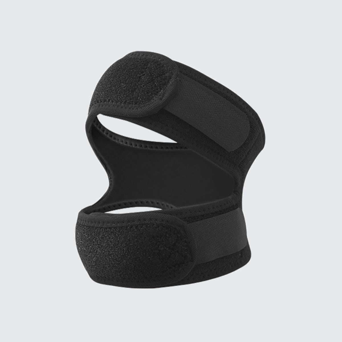 Upgraded Dual Patella Knee Strap With Silicone Pad Adjustable Compression Knee Support Brace Non-Slip Shock Absorption For Running Weightlifting Fitness