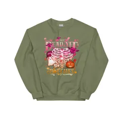 Autumn And Winter European And American Loose Not Dead Gradient Sweatshirt - Green - View 1