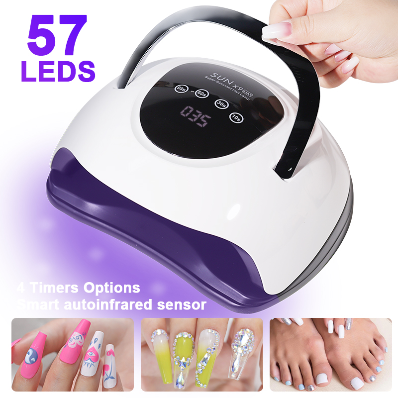 UV Nail Lamp, Dryer Light For Nails With 4 Timers LED Lamp Gel Polish Kit Gel Uv Light For Nails Professional Art Tools Automatic Sensor 7