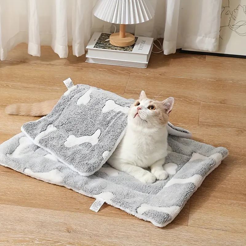 Self-Warming Cat Bed Mat Washable Dog Crate