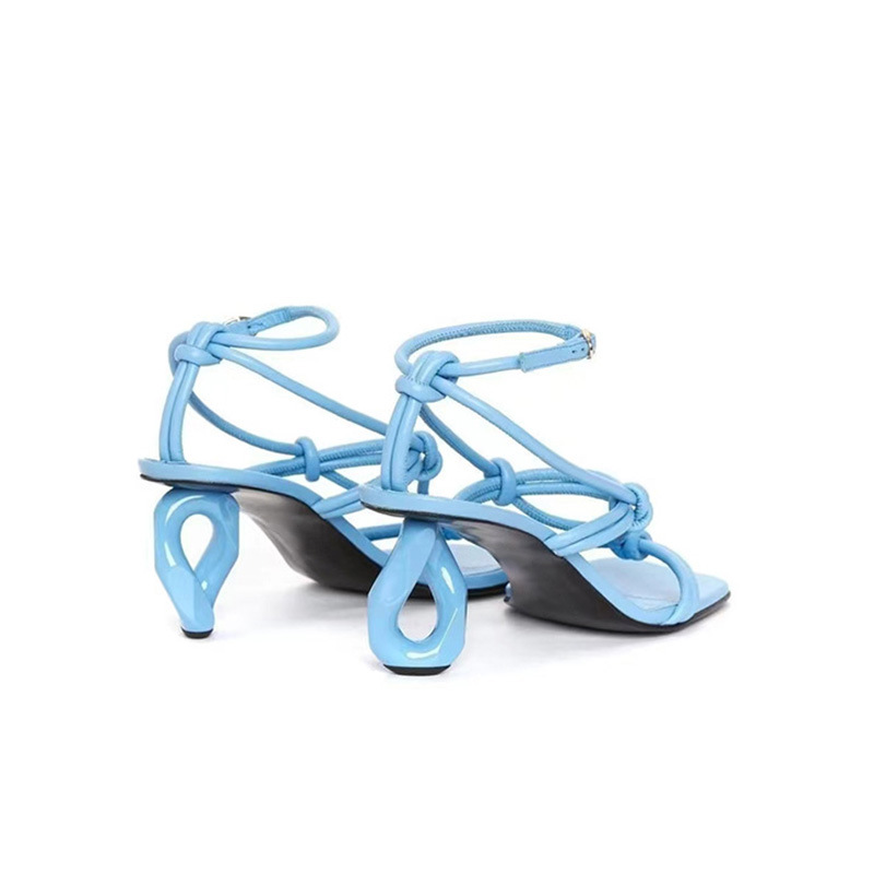 Title 4, High Heel Simple All-match Roman Sandals