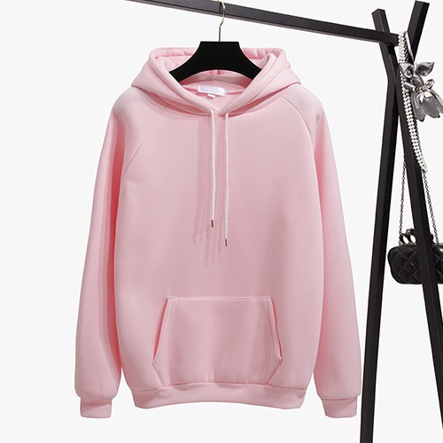 Title 9, Pure Color Plus Velvet Padded Hooded Sweater