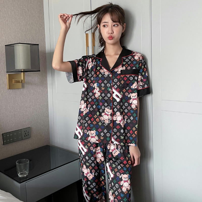 Two-piece Suit Online Celebrity Live Broadcast Cartoon Casual Home Service