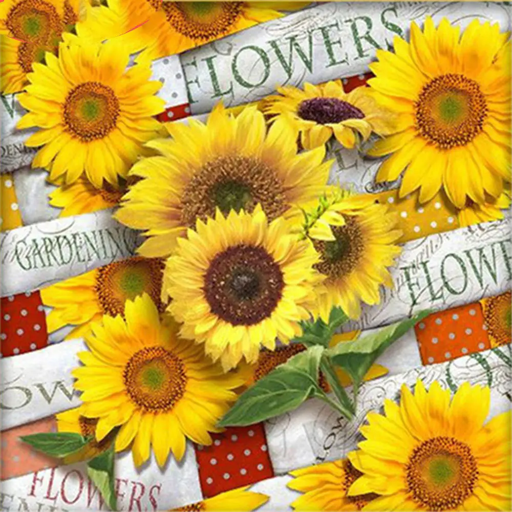 Fashion Diamond Painting Sunflower Mosaic Needlework