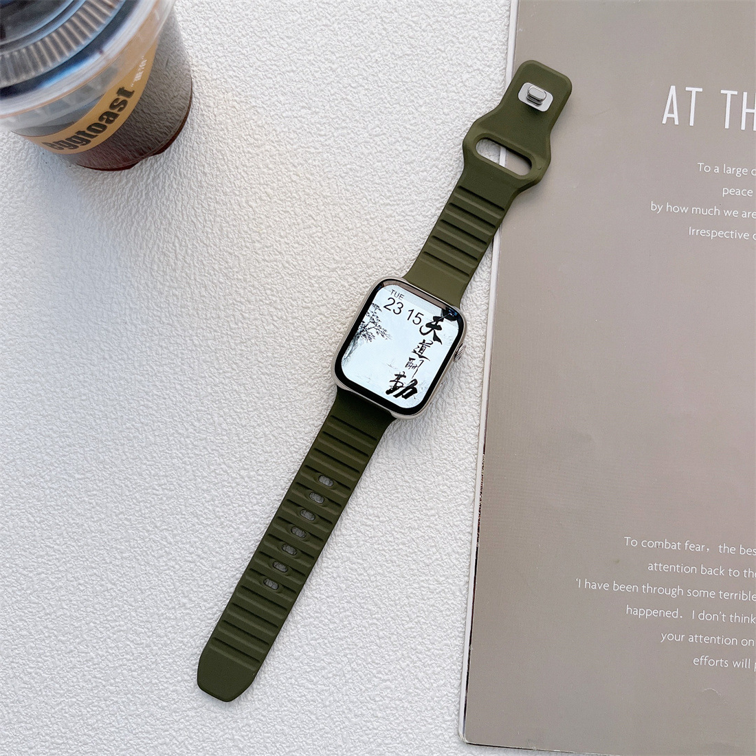 Suitable For Watch Generation Silicone Strap King Kong Wave