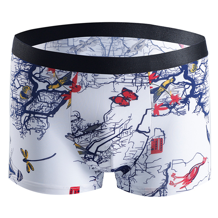 Title 5, Mens Fashion Print Breathable Boxer Shorts Com...