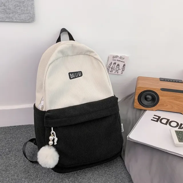 Women's Vintage Ins Minimalist Backpack Black - Shop at LoveMi