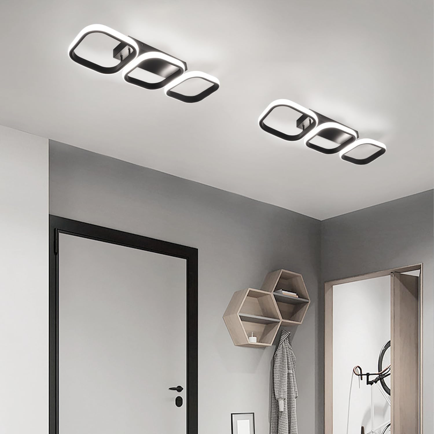 LED Ceiling Light Chic Lights Modern Kitchen Living Room Bedroom Lamp Dimmable