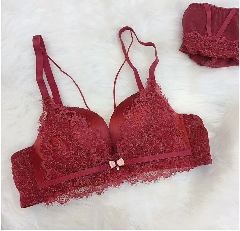 5CM Thickened No Steel Ring Adjustable Bra Set