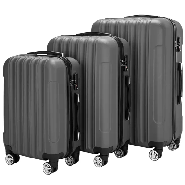 3-in-1 Multifunctional Large Capacity Traveling Storage Suitcase Luggage Set Dark Gray — foto 16