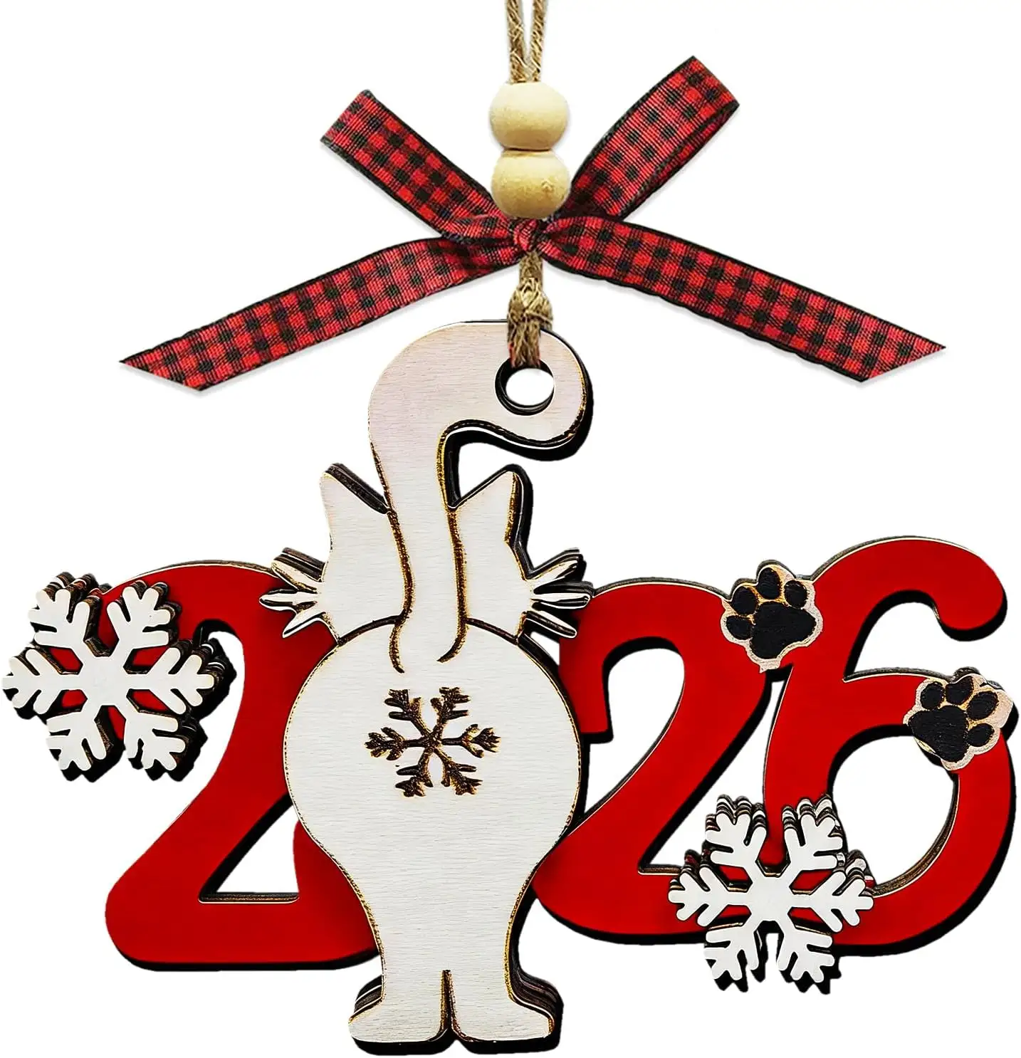 2026 Christmas Ornaments, Cat Ornaments