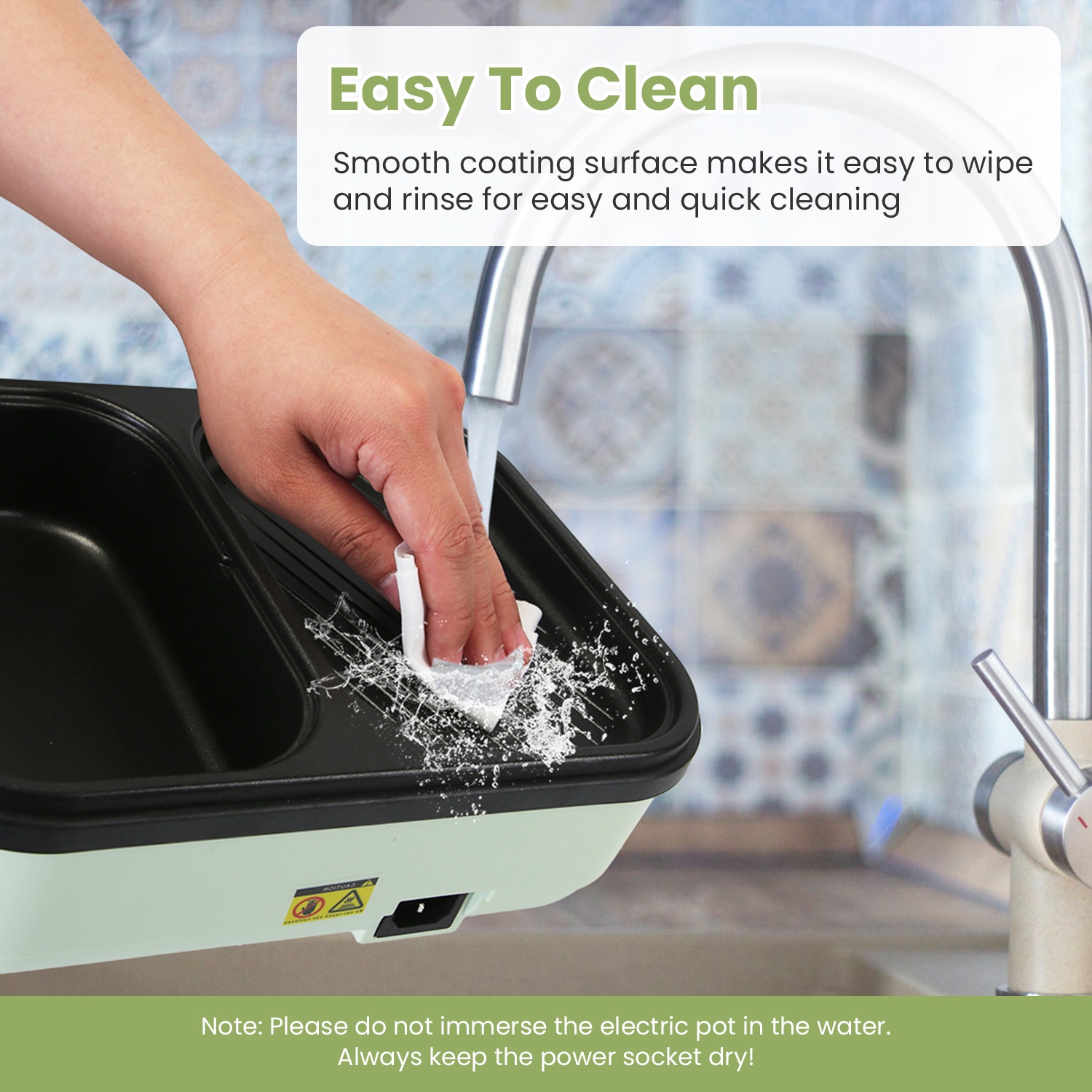 1Pc Electric Hot Pot With Grill 2-in-1 Hot Pot And Frying Pan Portable Non-Stick Pot And Griddle Electric Cooker Pot With Glass Lid Fast Heating For 1-2 People BBQ Steaks Noodles