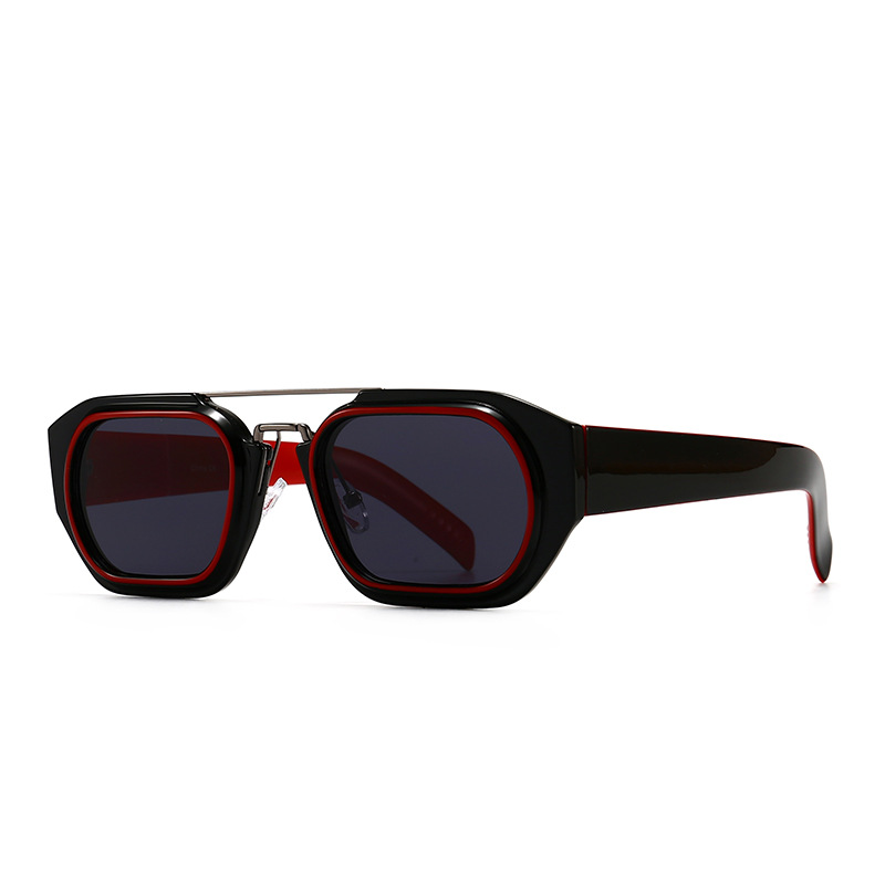 Title 1, New Modern Retro Square Frame Narrow Sunglasses