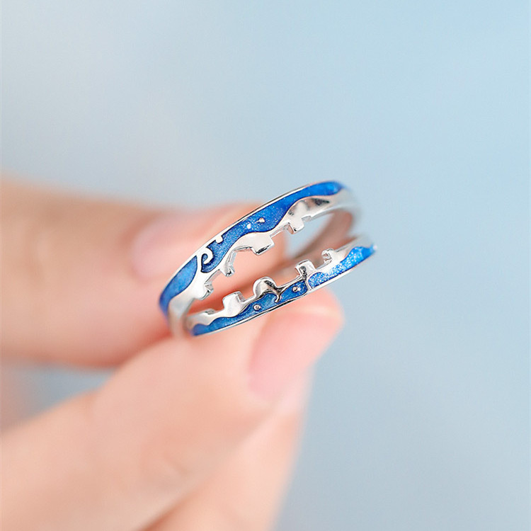 Title 5, 925 Sterling Silver Love Couple Ring