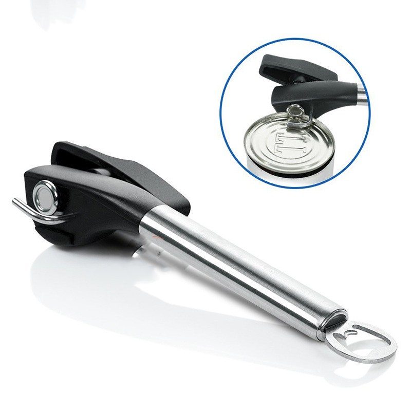 Title 4, Multifunctional Safety Can Opener Stainless Steel