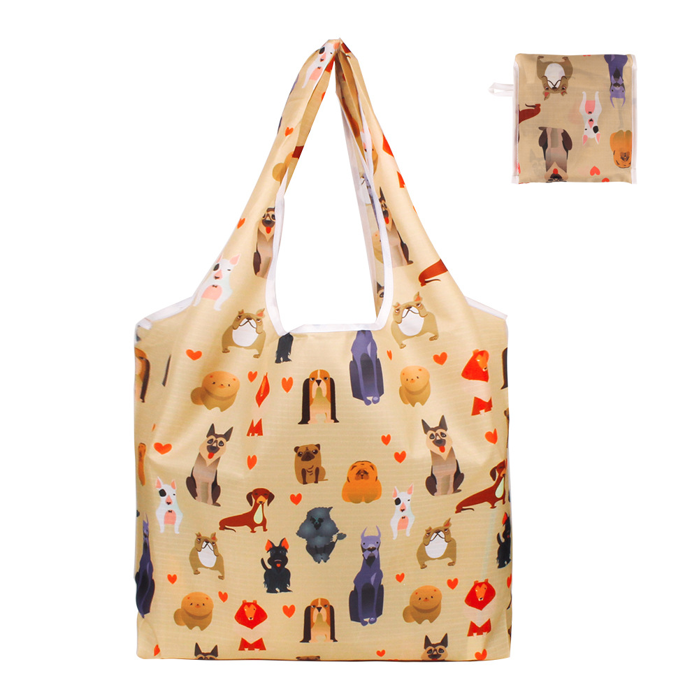 Portable Digital Printed Oxford Cloth Folding Shopping Bag