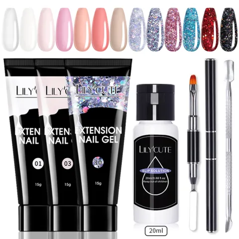 15ml Nail Extension Gel Kit Soak Off UV Gel
