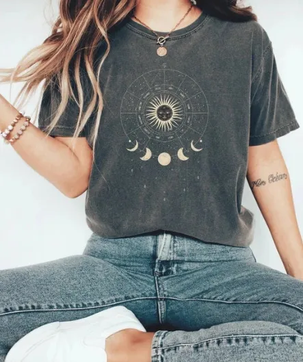 Women's T shirt Green Blue Pink Printed Short Sleeve Casual Weekend Basic V neck Short Sleeve Z784 - Shop at LoveMi