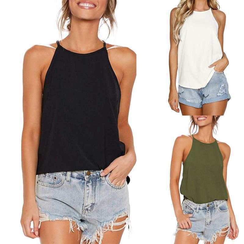 Irregular Solid Color Sexy Camisole