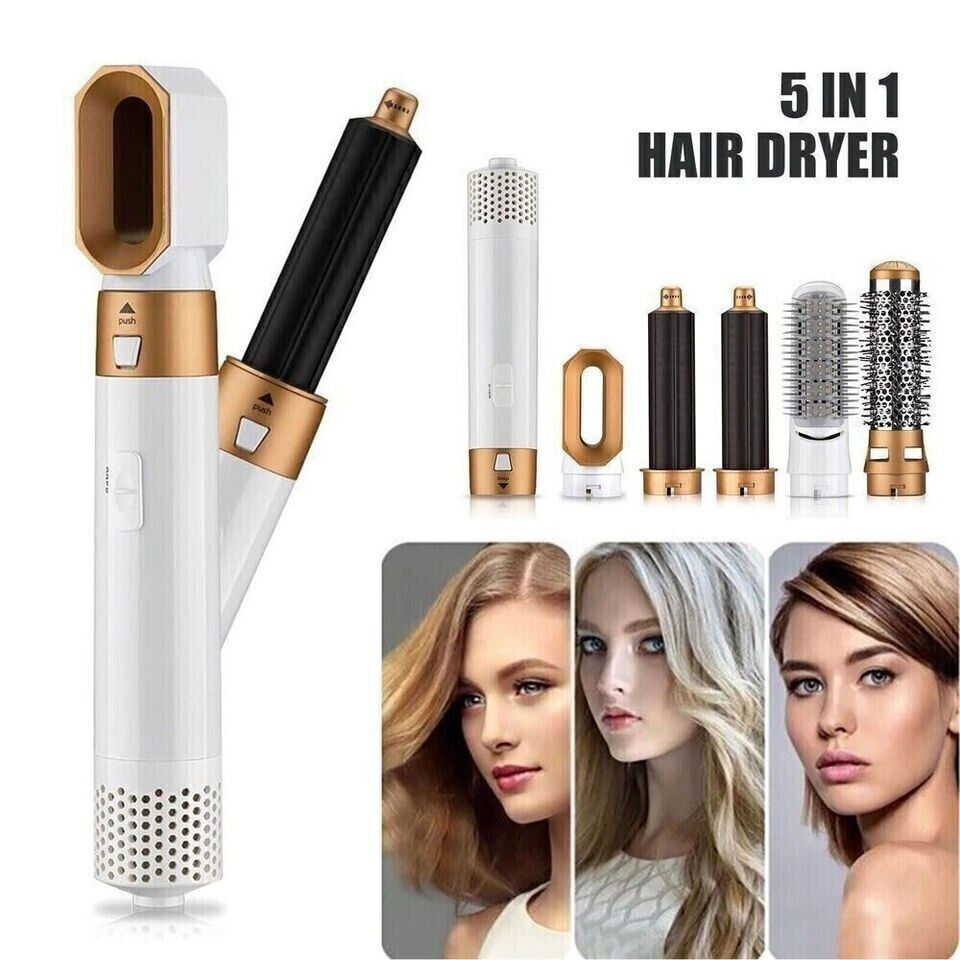 5 In 1 Hair Curler Dryer Styler Straightner Air Brush — image 4