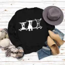 Black Jumper White Font