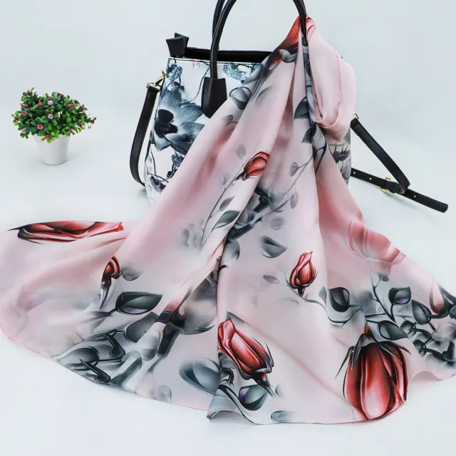 Women's Silk Scarf Shawl Sunscreen Scarf P - Shop at LoveMi