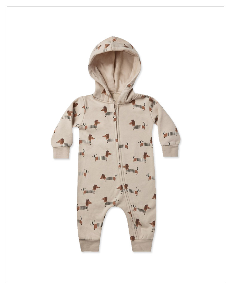 New Hooded One-piece Warm Romper
