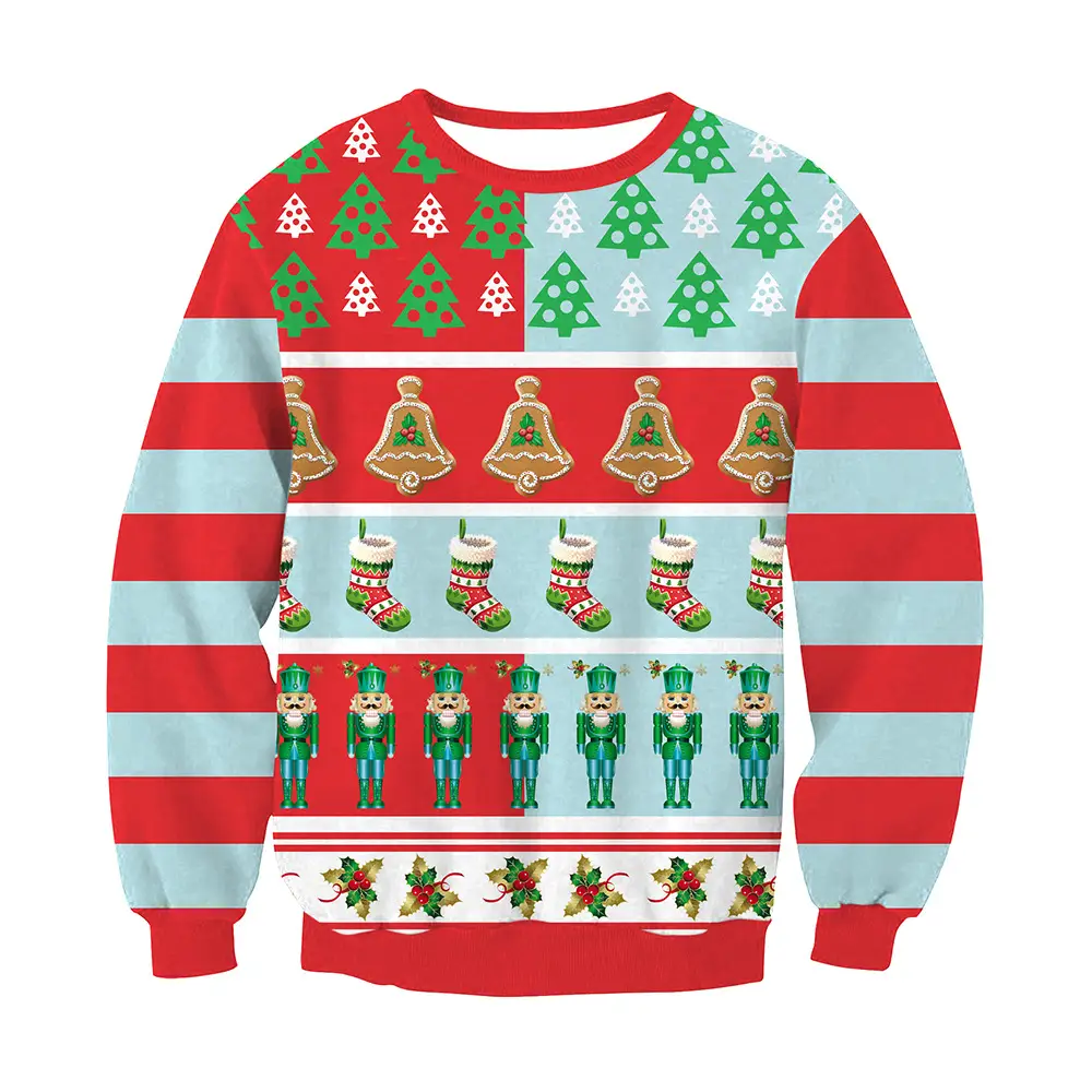 3D Printed Santa Claus Funny Print Top
