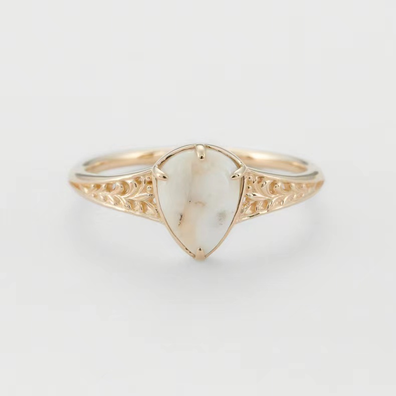 Title 1, Antique Sterling Silver Gold-plated Ring