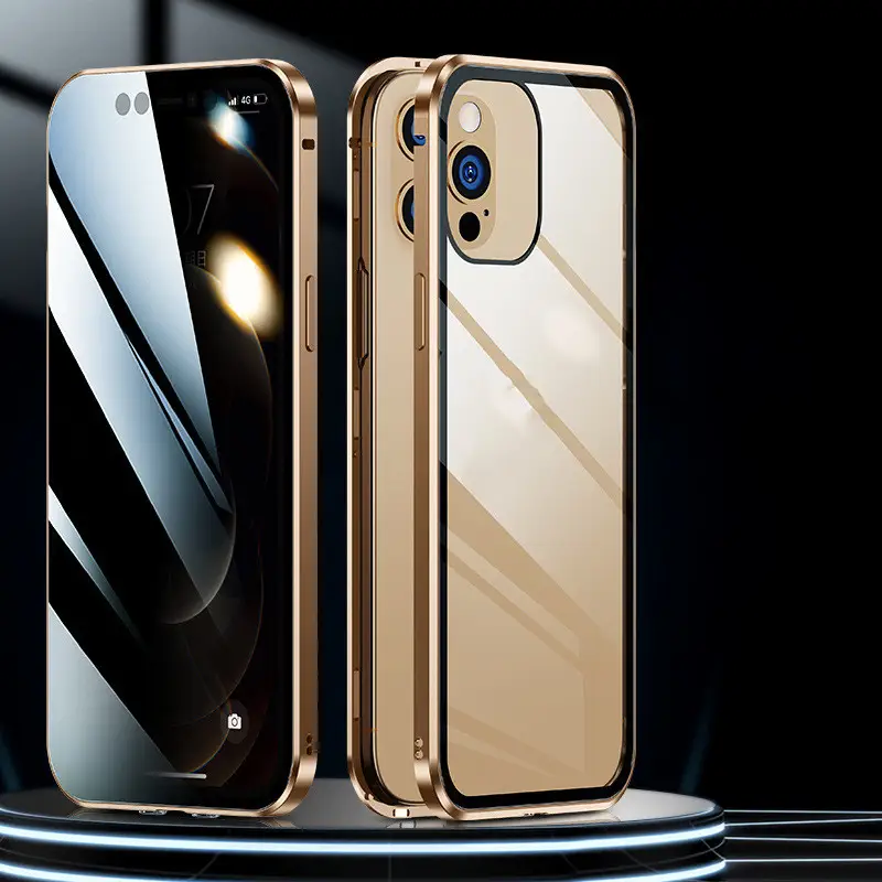 Double Sided Magnetic Glass Phone Case