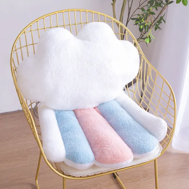 Fashionable Office Long Sitting Waist Cushion White - Shop at LoveMi