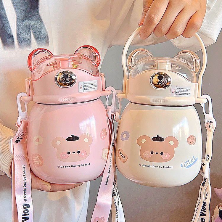 Stainless Steel High-value Bomb Lid Straw Pot Belly Cup - Image 3