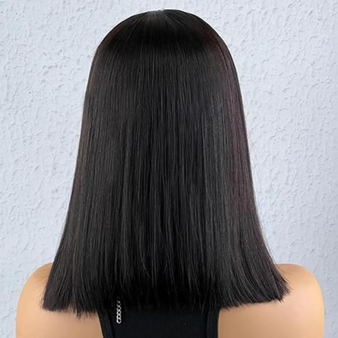 13x4 Lace Front Bob Wig, Straight Texture, Natural Color, Density