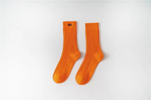 Men's Thick Socks Military Style Autumn And Winter Orange - Shop at LoveMi