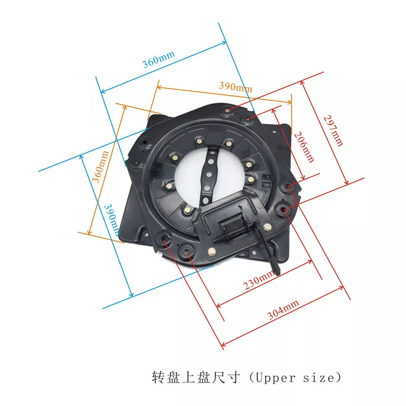 Universal Car Van Motorhome Swivel Seat Base Turntable Rotatable Adaptor Truck — image 4