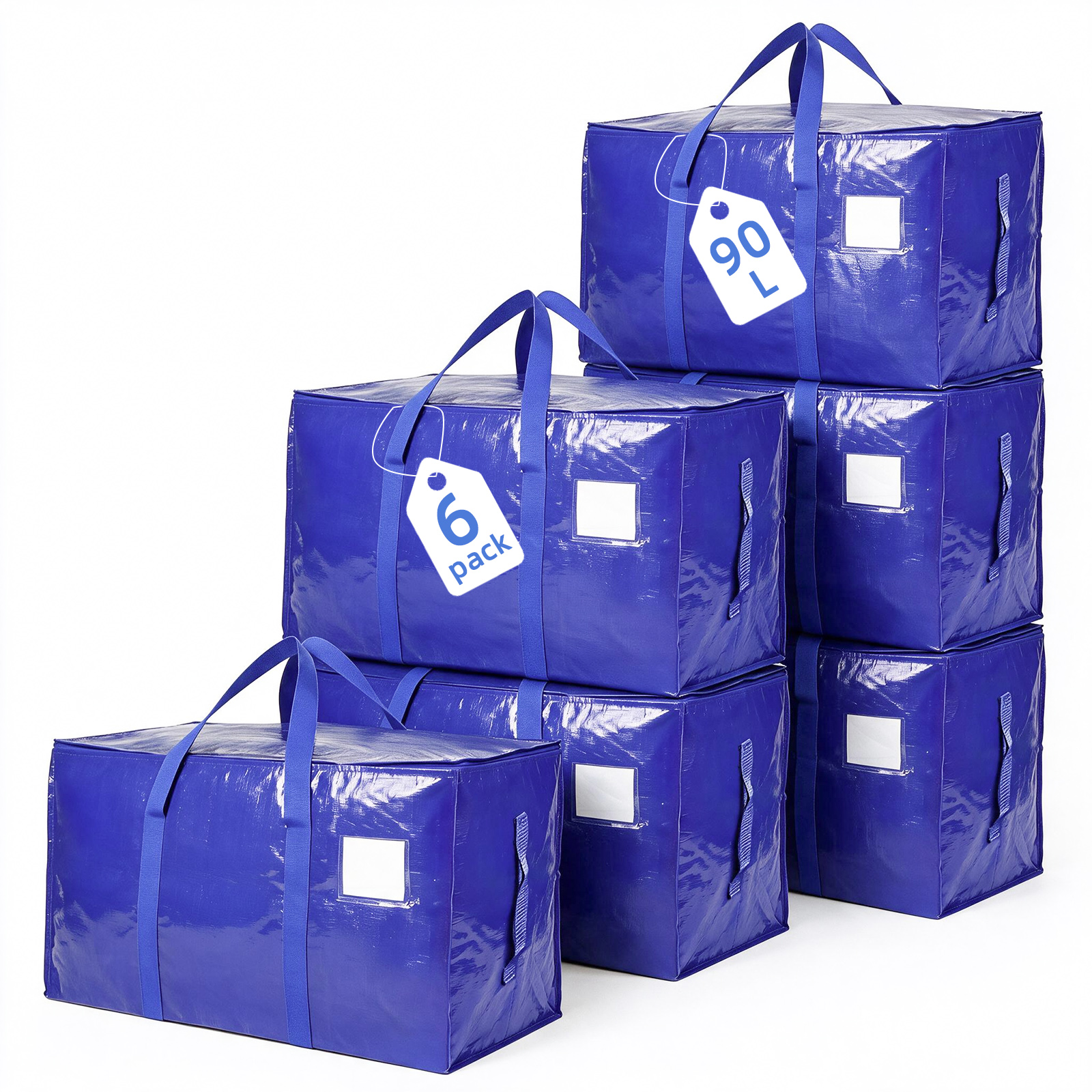 Inreeme 90l large heavy-duty moving bags and storage bags