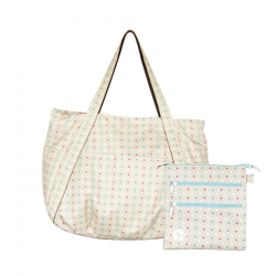 Foldable Travel Bag Luggage Carry-on Handbag Storage Tote Bag Travel Gym Sports AF8244-beige-700062