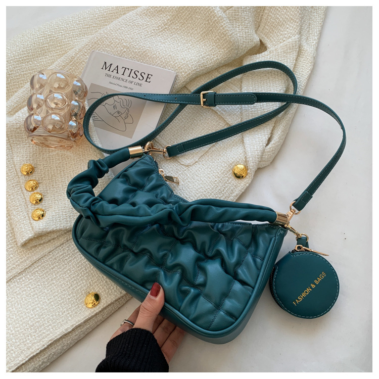 Niche Design Handbag Fashion Shoulder Blue - Shop at LoveMi