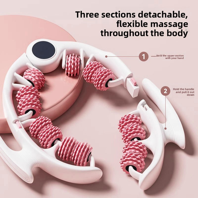 2-in-1 Wheel Massage Roller Detachable Anti-Cellulite Massage Roller