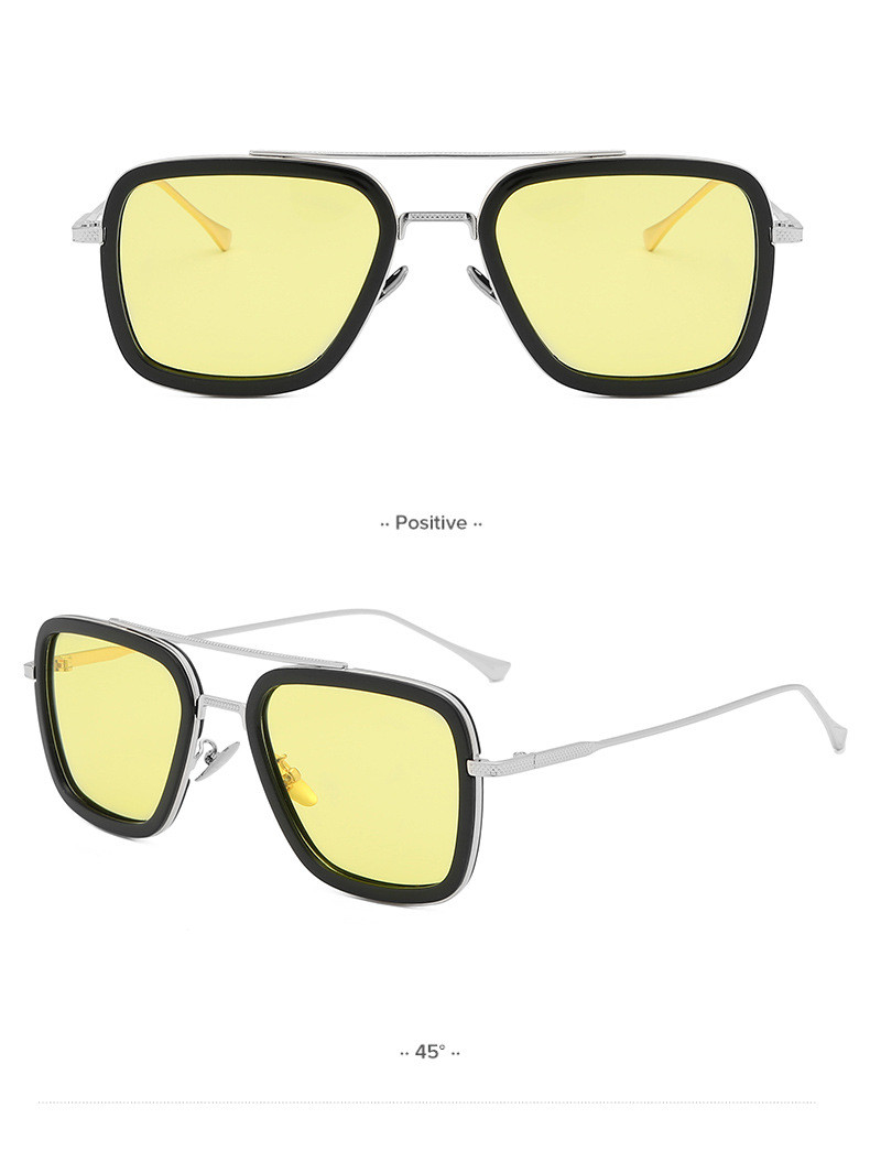 Title 1, European And American Square Polarized Sunglasses