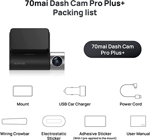 70mai A500s 1944P Dash Cam A800S Built-in GPS ADAS 140FOV 70mai Car Camera — foto 6