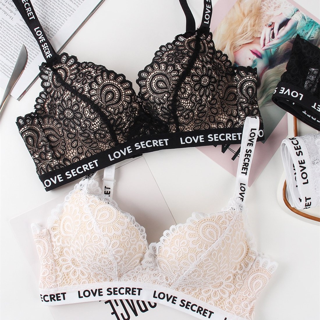 Title 2, European And American Lace Seamless And No Stee...