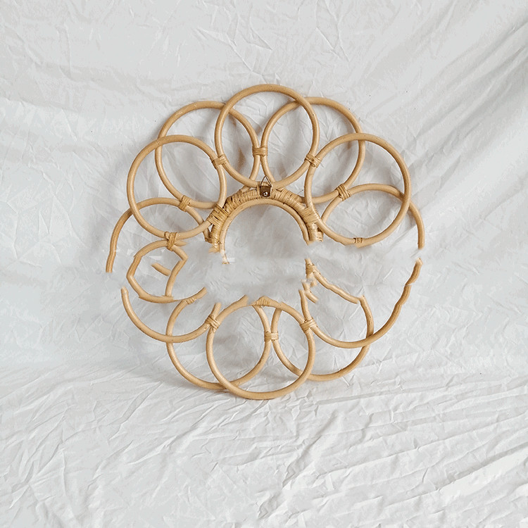 Rattan Hanging Wall Mirror