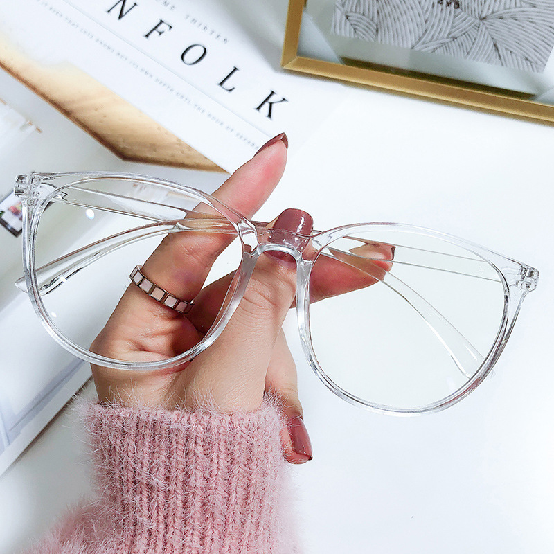 Large Frame Anti-blue Light Glasses Frame Myopia Finished Flat Frame - Image 3