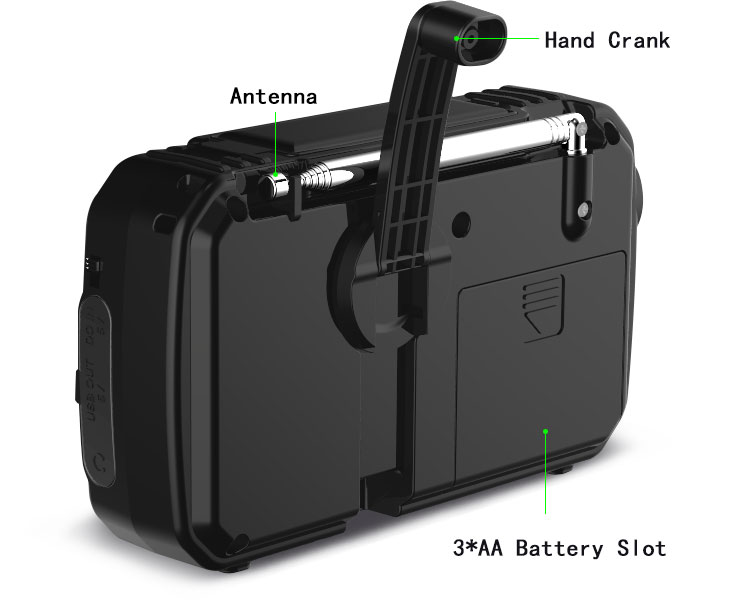 Title 4, Multifunction Radio Hand Crank Solar USB FM Or ...