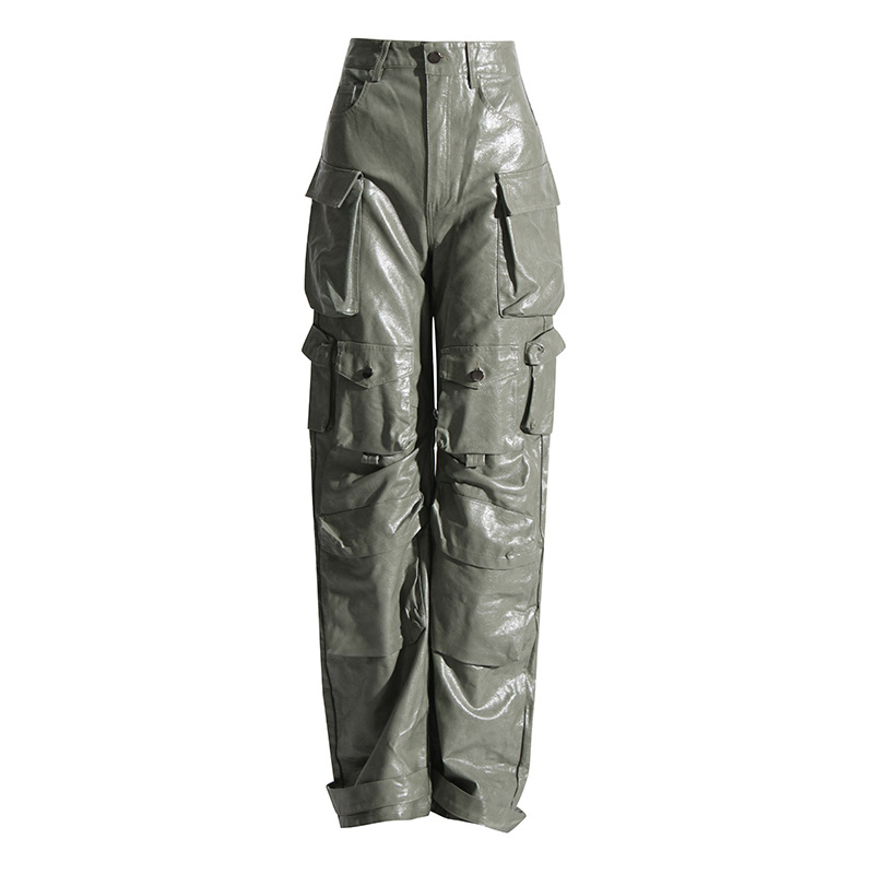 Title 13, Pantaloni Casual a Gamba Larga da Donna New Hig...