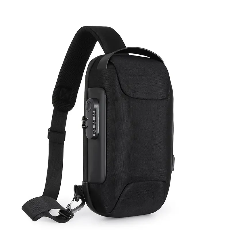Men's Anti-theft Password Lock Chest Bag, Business