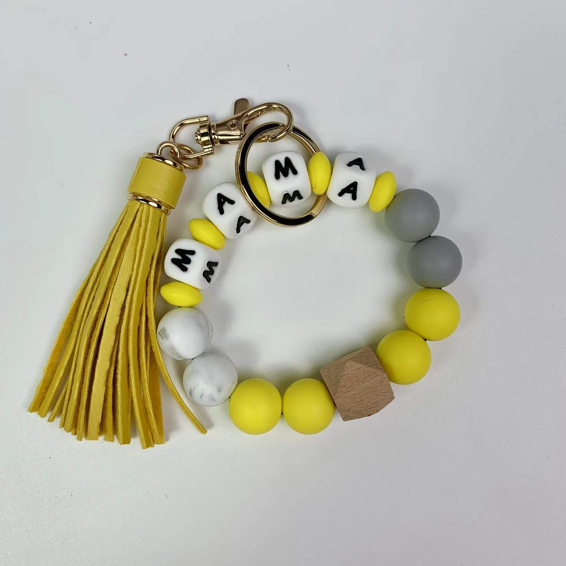 Hair Ball Lipstick Bag Bracelet Bracelet Key Chain Set